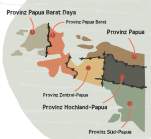 Die sechs Provinzen Westpapuas