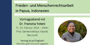 Read more about the article Vortragsabend mit Dr. Fransina Yoteni in Neustadt